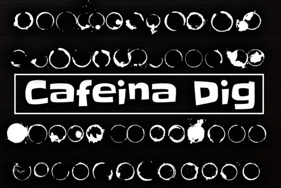Cafeina Dig: The Splatter Font for Bold Creative Projects