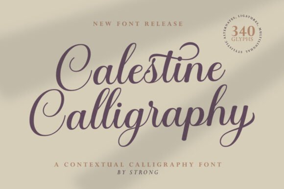 Calestine Calligraphy: The Elegant Handwritten Font for Modern Design