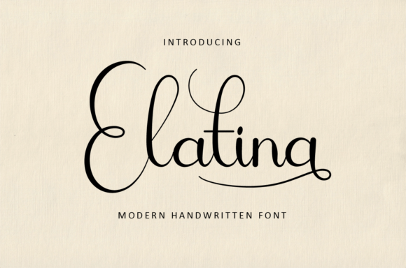 Elatina: Crafting Elegance with a Handwritten Font