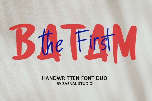 First Batam: A Duo Font for Playful and Authentic Designs