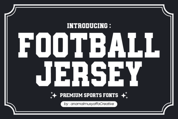 Football Jersey: A Typeface That Commands the Field