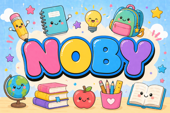 Noby: A Playful Typeface for Joyful Branding
