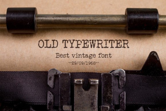 Old Typewriter: A Font with Character and History