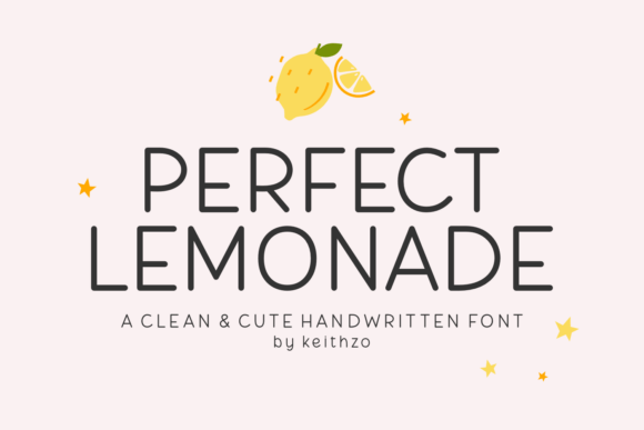 Perfect Lemonade: A Handwritten Font for Creative Warmth