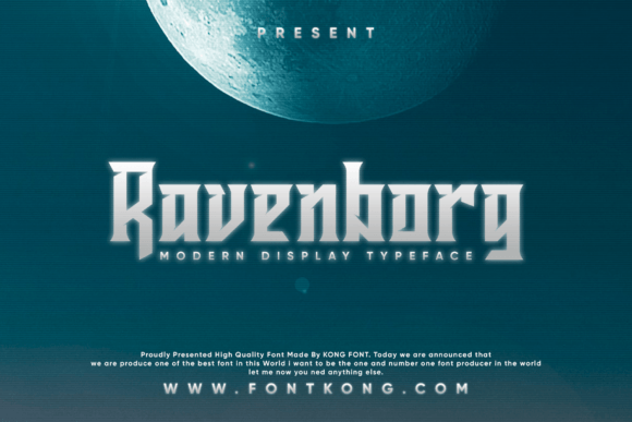 Ravenborg: A Modern Blackletter Font for Bold Brands