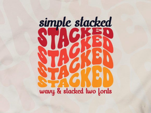 Simple Stacked: A Groovy Wavy Font for Vibrant Designs